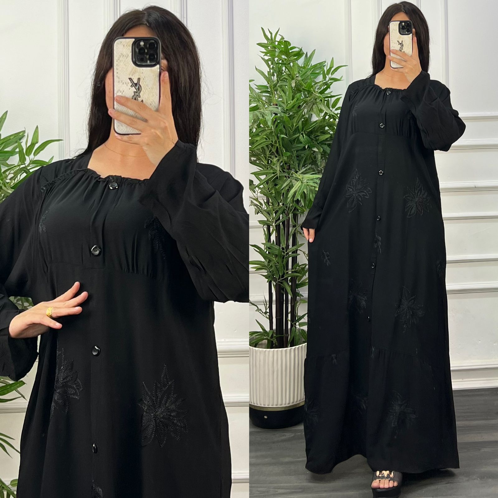 دشداشه ساده اسود - alternate view
