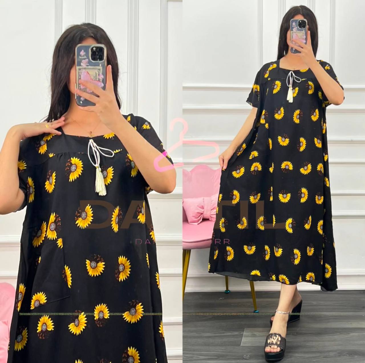 دشداشه ميدي قياسات مشجر  - alternate view