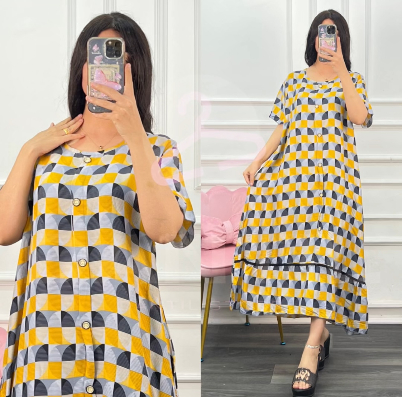 دشداشه ميدي مشجر  - alternate view