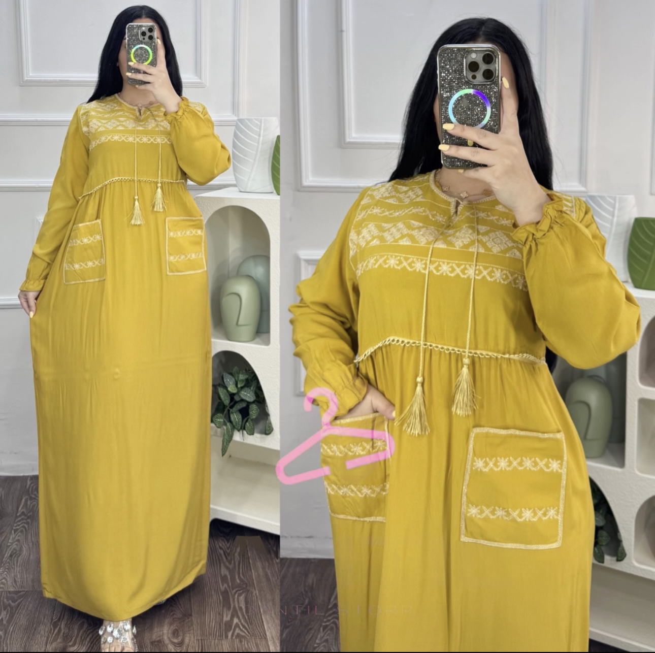 طويل ساده تطريز