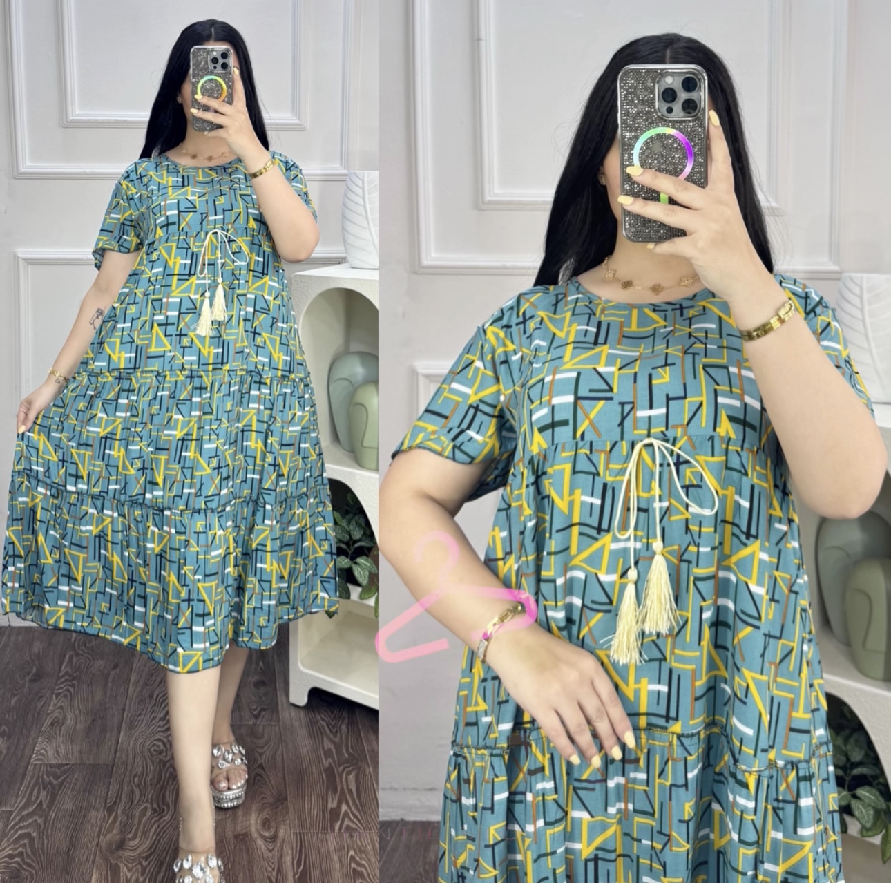 دشداشه ميدي مشجر  - alternate view