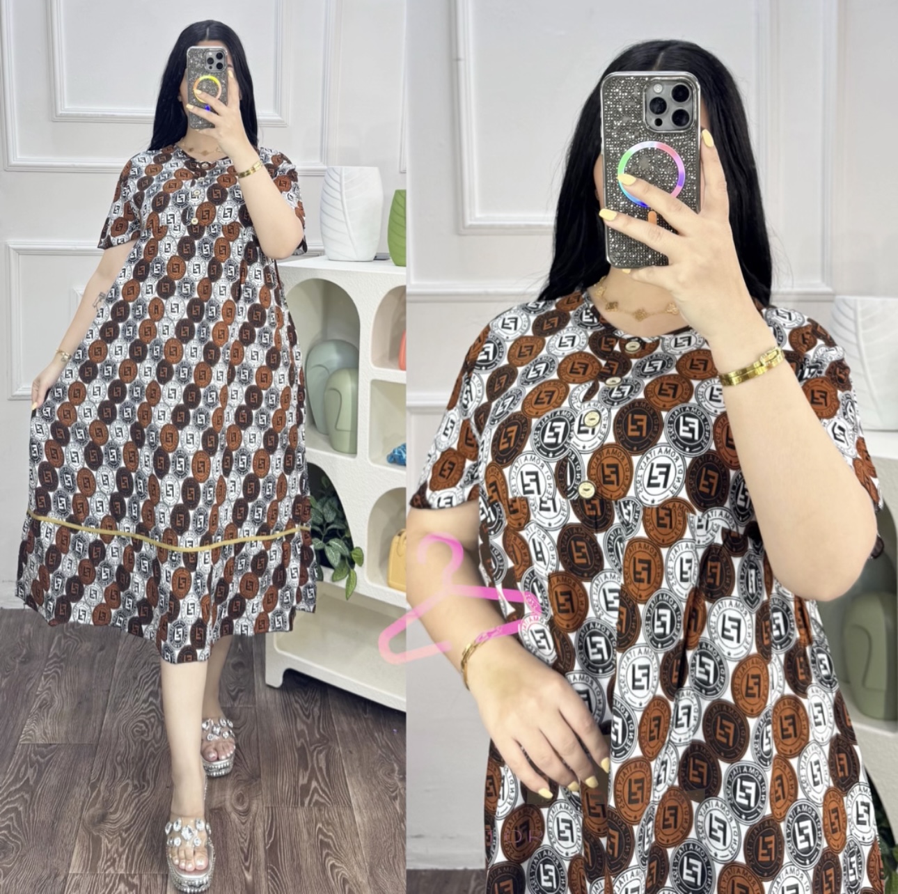 دشداشه ميدي مشجر  - alternate view