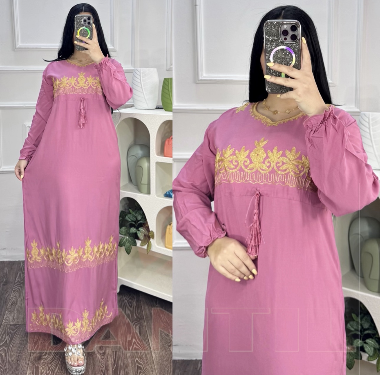 طويل ساده تطريز